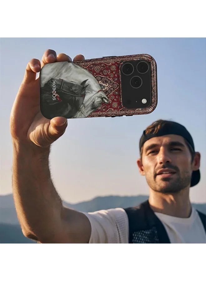 Mobcos Mobcos iPhone 17 Pro Dynasty Mobcos iPhone 17 Pro Dynasty Premium Case Compatible with Hybrid Dual-Layer Hard Shell + Silicone Protection - Scratch-Resistant Shockproof Mobile Cover  | Best Price UAE