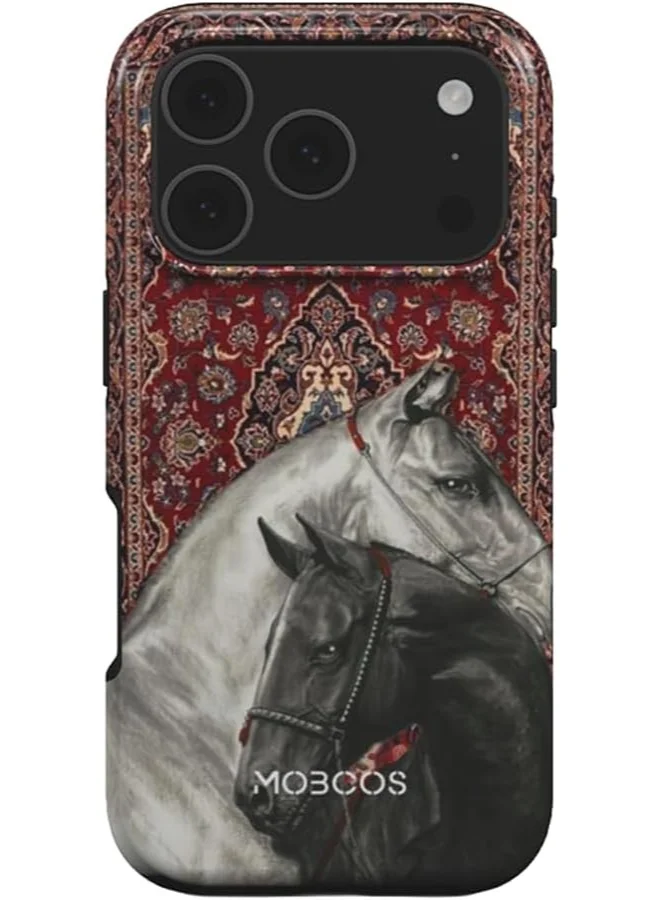 Mobcos Mobcos iPhone 17 Pro Dynasty Premium Case Compatible with Hybrid Dual-Layer Hard Shell + Silicone Protection - Scratch-Resistant Shockproof Mobile Cover