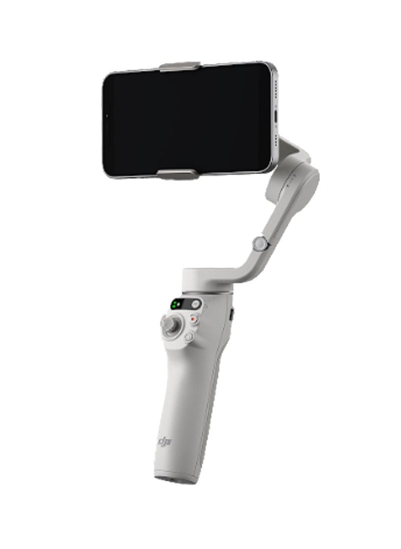 dji - Osmo Mobile 6 Smartphone Gimbal Stabilizer, 3-Axis Phone Gimbal, Built-In Extension Rod, Android and iPhone Gimbal, Vlogging Stabilizer, Platinum Gray, UAE Version with Official Warranty Support - Image 1