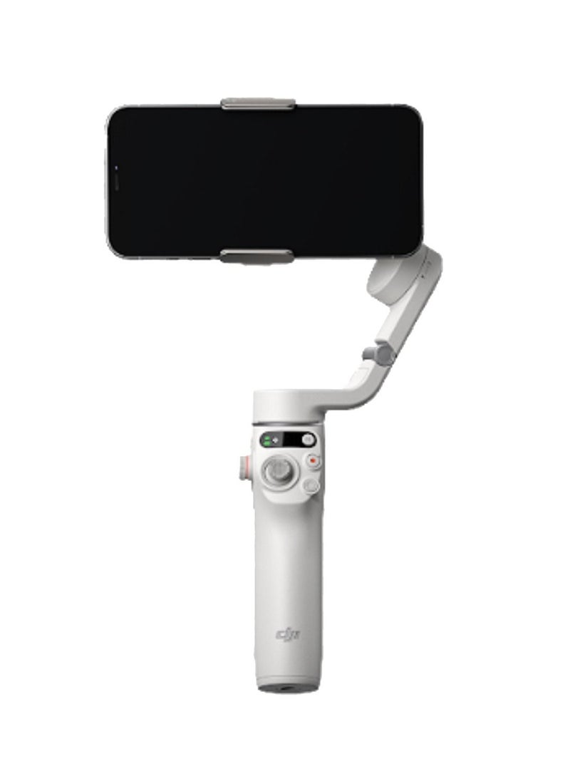 dji - Osmo Mobile 6 Smartphone Gimbal Stabilizer, 3-Axis Phone Gimbal, Built-In Extension Rod, Android and iPhone Gimbal, Vlogging Stabilizer, Platinum Gray, UAE Version with Official Warranty Support - Image 1
