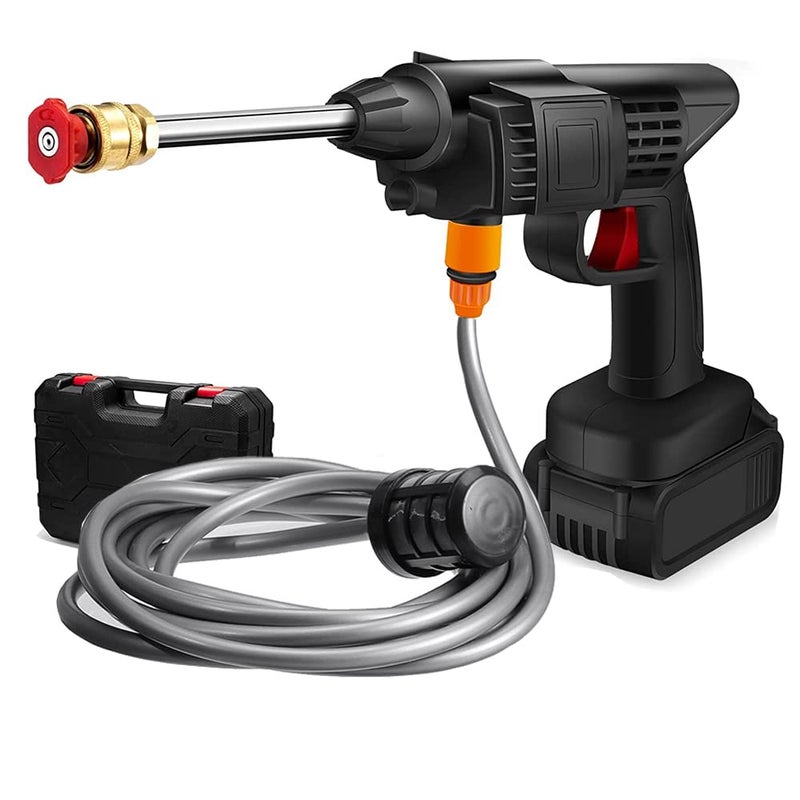 AAGNA Cordless 48V Electric Car Pressure Washer Car Washer Gun with Accessories Portable Power Cleaner with Nozzle Suitable for Car Washing Gardening Fences Siding Watering Flowers Cleaning Floors - Image 1