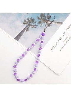 K821 purple five-pointed star mobile phone chain