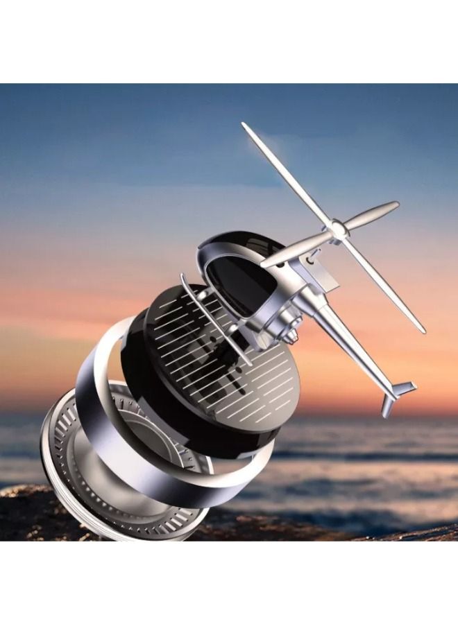 Plynox Car Aromatherapy Air Freshener Helicopter Aircraft Decoration Solar Car Perfume - Image 4