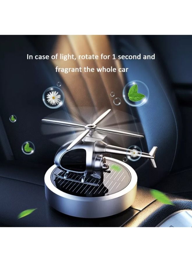 Plynox Car Aromatherapy Air Freshener Helicopter Aircraft Decoration Solar Car Perfume - Image 3
