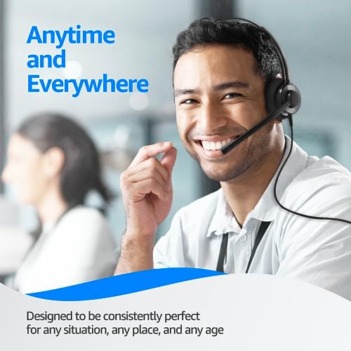 IPD IPH-160 Phone Headset with Noise Cancelling Microphone for Office and Call Center- Comapatible with Polycom VVX, Aastra,Avaya Digital, Nortel,Samsung,Mitel landline Phones. - Image 5