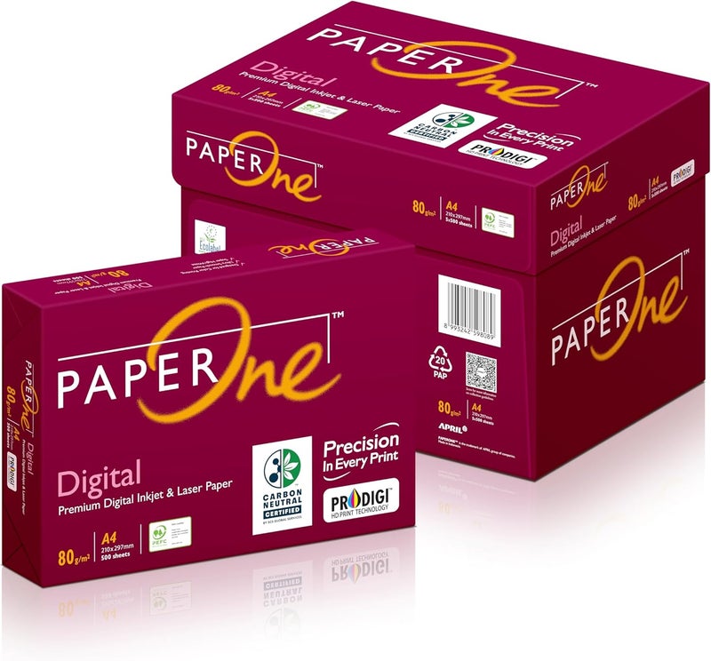 PaperOne™ Digital Carbon Neutral Premium Copy Paper, 80 GSM, A4 Size, 5 Reams per Carton Box - Image 5