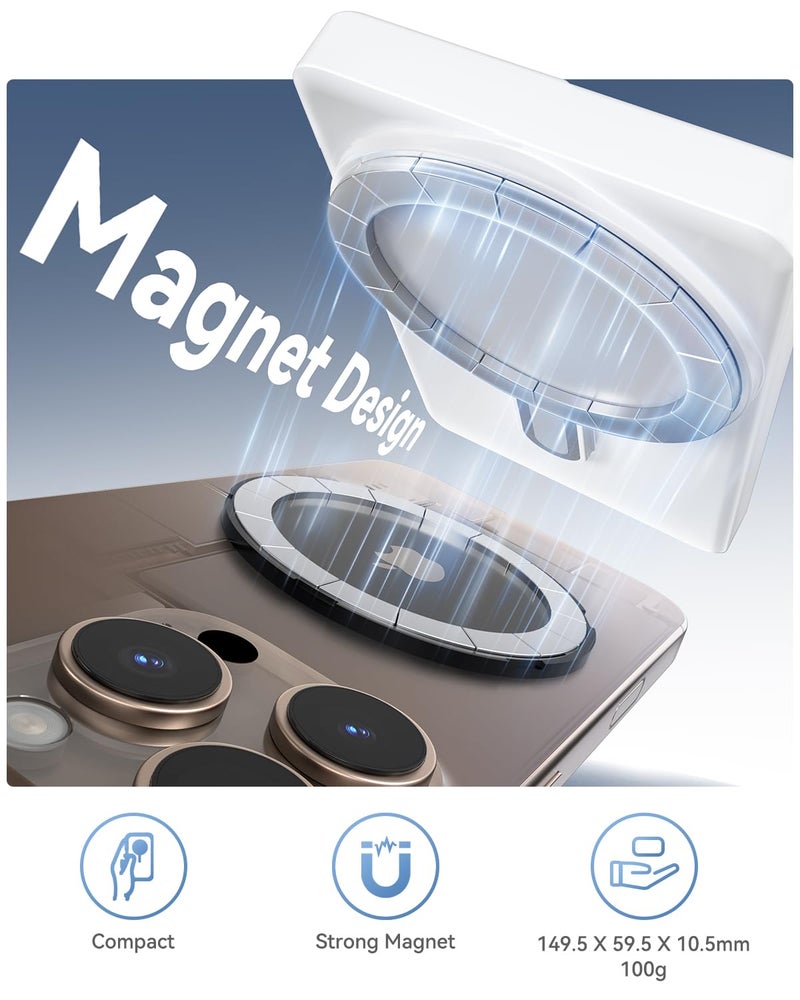 ESSAGER ESSGAER Magnetic Phone Vlog Selfie Monitor Screen, HD Display with Bluetooth Remote for Selfie Vlog Live Stream TikTok Compatible with iPhone & Android - Image 3