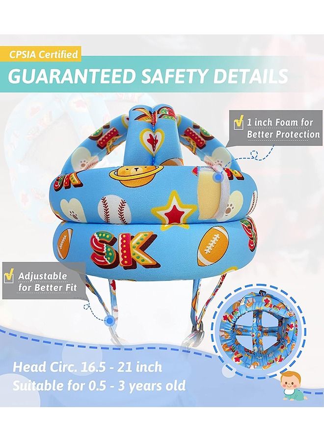 Arabest Baby Head Protector - Baby Helmet for Crawling Walking Running - No Bumps and Soft Cushion - Adjustable Protective Cap Infant Baby Safety Headguard Suitable for Children Learning to Walk - Image 4