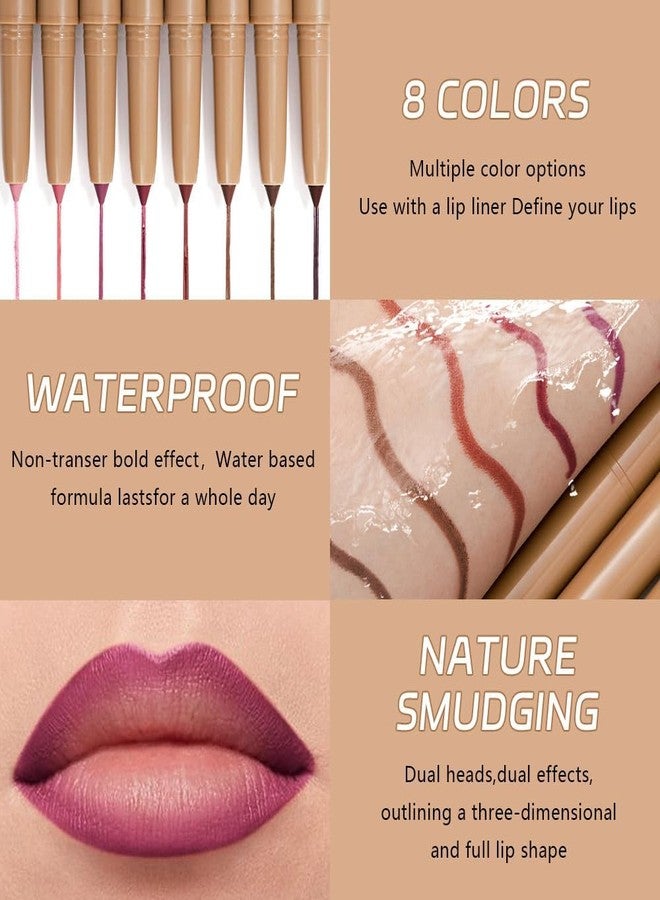 Hxssll Matte Lip Liner – Dual-Ended Retractable Pencil with Silicone Smudger, Waterproof Long Wear Crayon for Flawless Contour & Plump Lips, Vegan Cruelty-Free Beauty for Everyday Elegance (03#, 1PCS) - Image 5