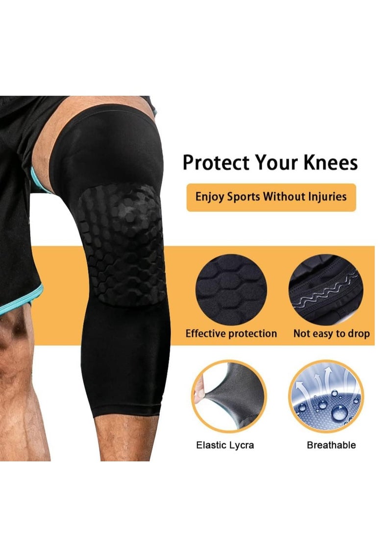 SYOSI Breathable Basketball Knee pads Protective Hex Honeycomb Compression Kneepad Protective Sport Knee Brace Leg Sleeves Volleyball Rodilleras - Image 5