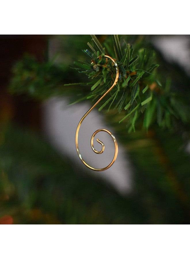 CUALFEC Christmas Ornaments Hooks Christmas Tree Hanger Great for Christmas Tree Decoration - 120 /Gold - Image 3