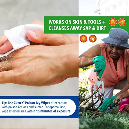 Cutter Poison Ivy Wipes, On-the-Go Cleansing for Poison Ivy, Oak & Sumac, 12 Wipes - Image 5