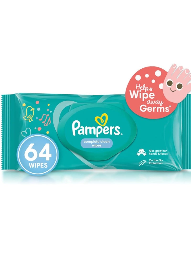 Pampers Complete Clean Wipes 64 Wipes