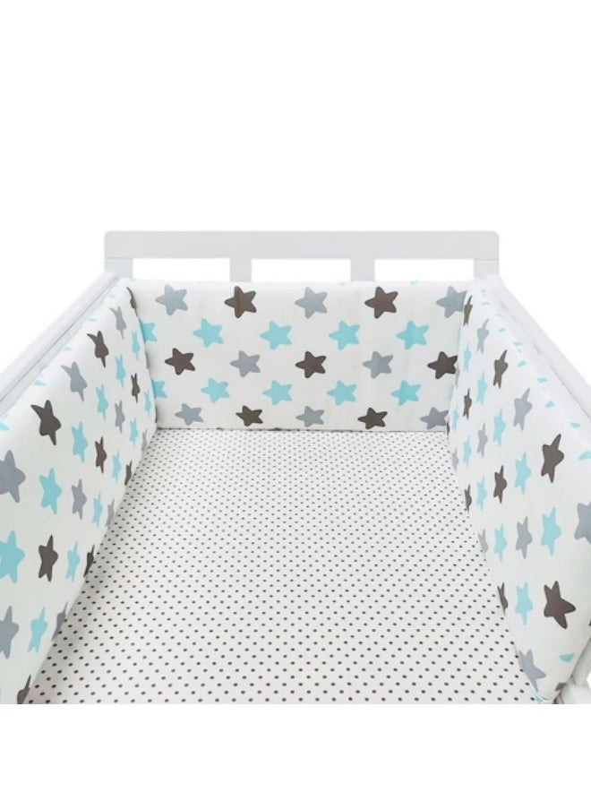 GGEROU Baby Crib Bumper Infant Bed Soft Cotton Pad Cot Protector Newborn Room Nursery Bedding Decor 130*30cm  - Image 1