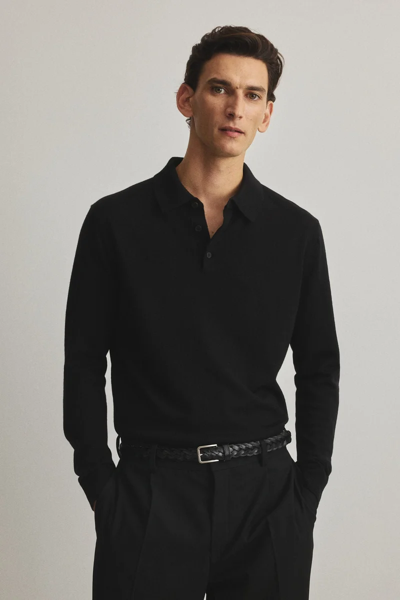 H&M Regular Fit Wool polo shirt