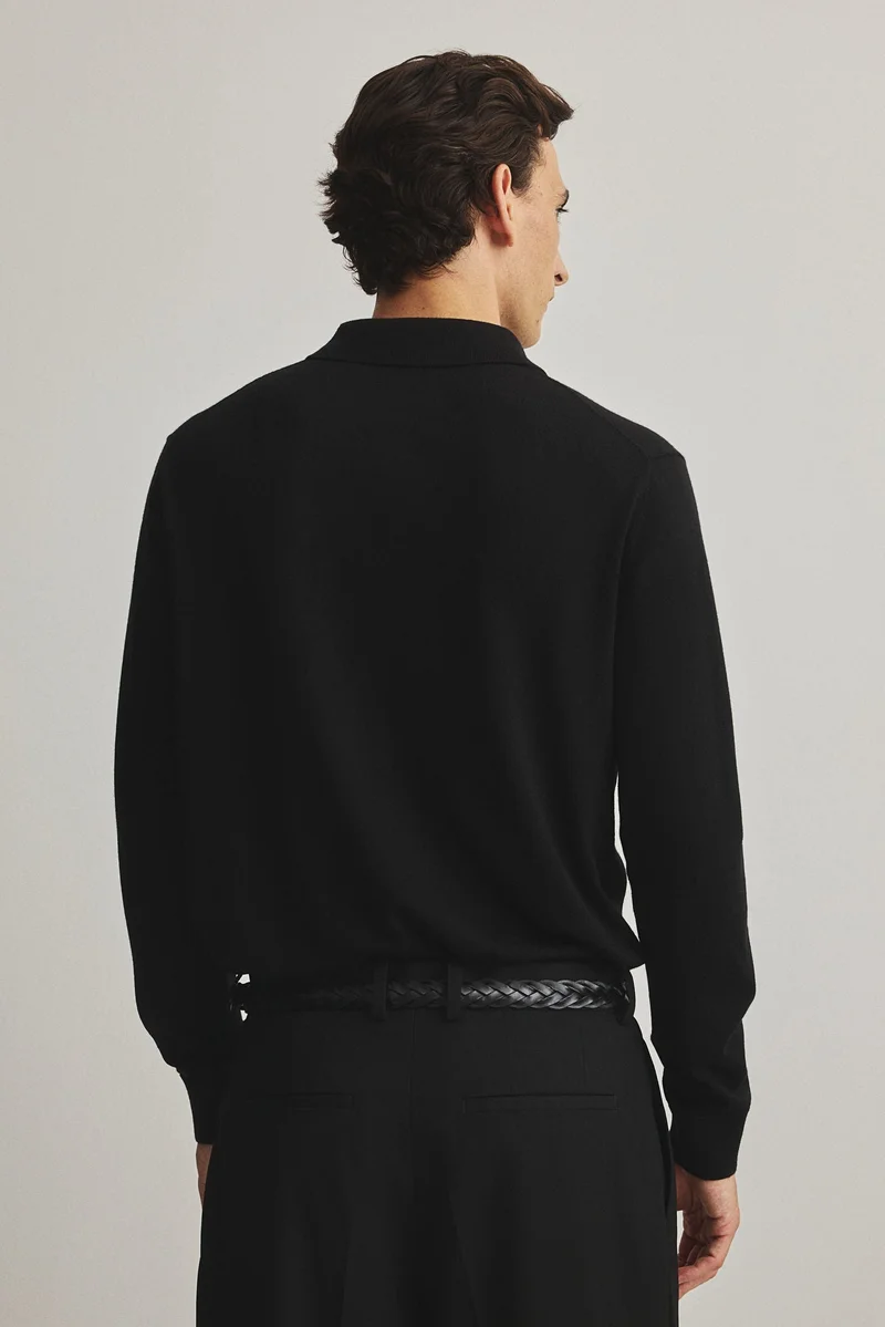 H&M  Regular Fit Wool polo shirt for Men | Best Price UAE