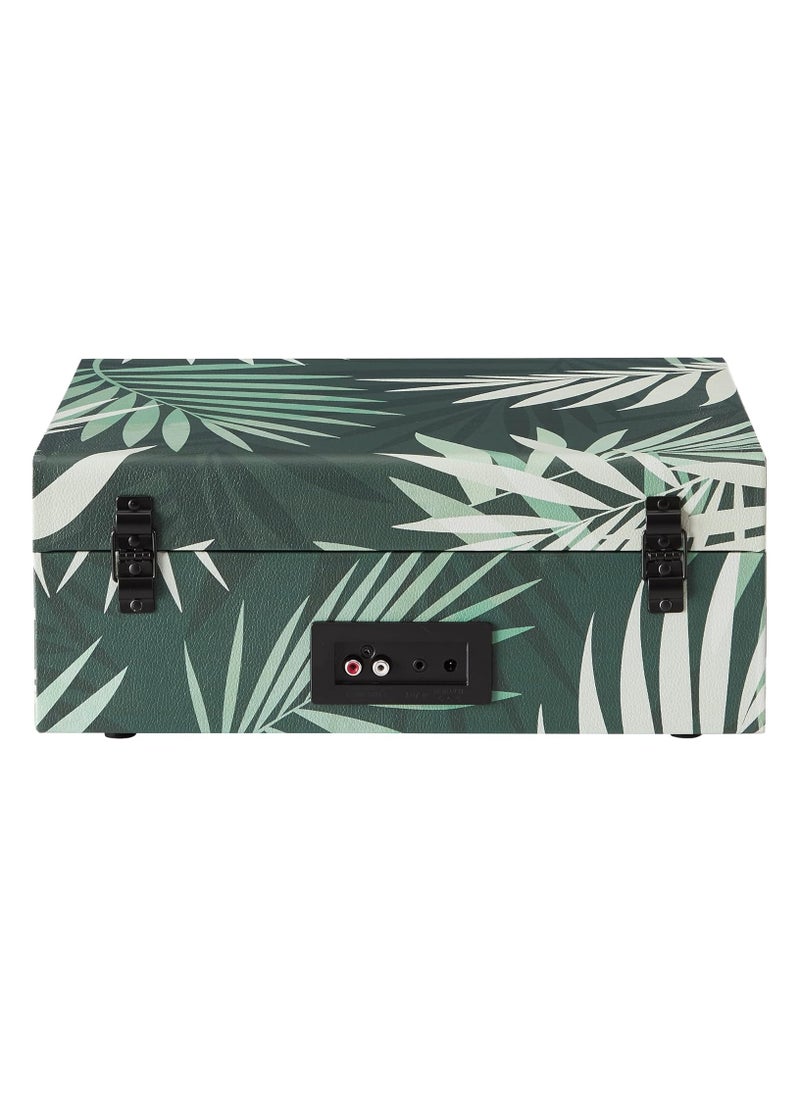 Crosley - CROSLEY VOYAGER PORTABLE TURNTABLE WITH BLUETOOTH IN/OUT - BOTANICAL - Image 1