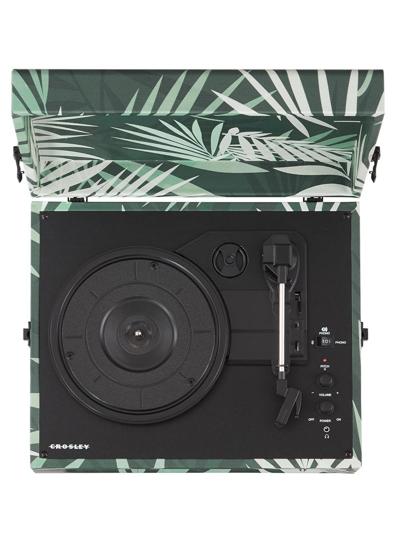 Crosley - CROSLEY VOYAGER PORTABLE TURNTABLE WITH BLUETOOTH IN/OUT - BOTANICAL - Image 1