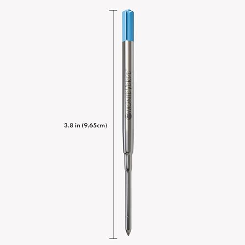 Monteverde Ballpoint Refill to Fit Parker Ballpoint Pens, Medium Point, Soft Roll, Turquoise, 2 per Pack (M132TQ) - Image 2