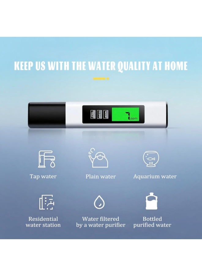 L LULONG High Accuracy 4-in-1 TDS Water Tester with Smart Color Alert Backlit LCD EC & Temperature Meter for Drinking Water RO Systems - Image 4