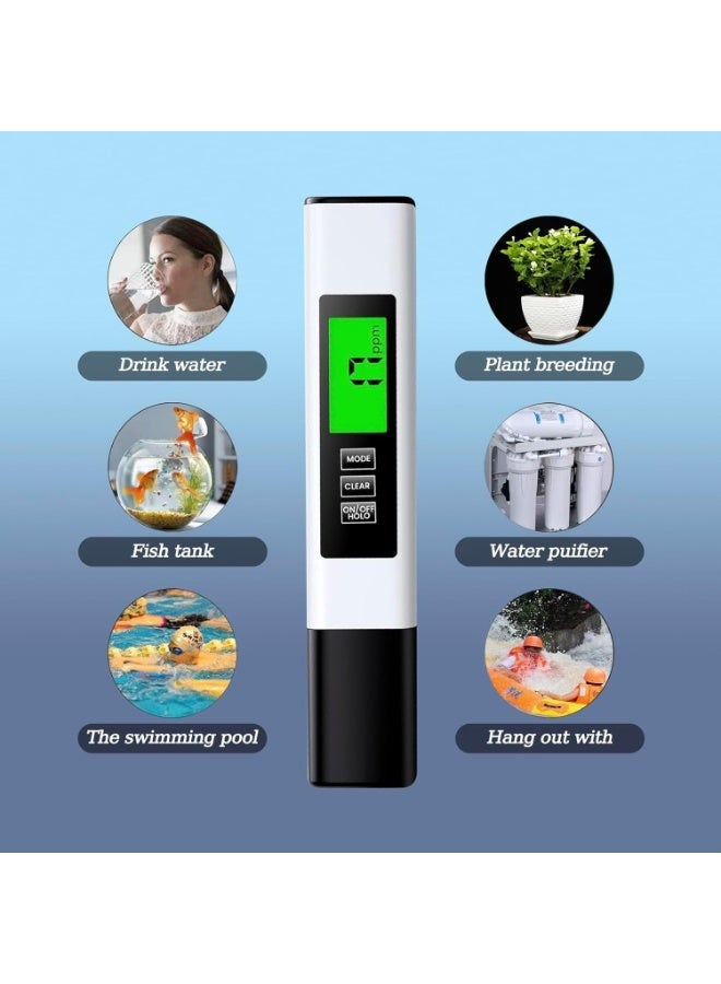 L LULONG High Accuracy 4-in-1 TDS Water Tester with Smart Color Alert Backlit LCD EC & Temperature Meter for Drinking Water RO Systems - Image 5