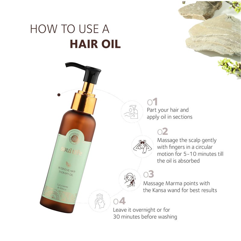 Soultree Intensive Hair Therapy Oil with Curry Leaves and Hibiscus 120ml - Image 4
