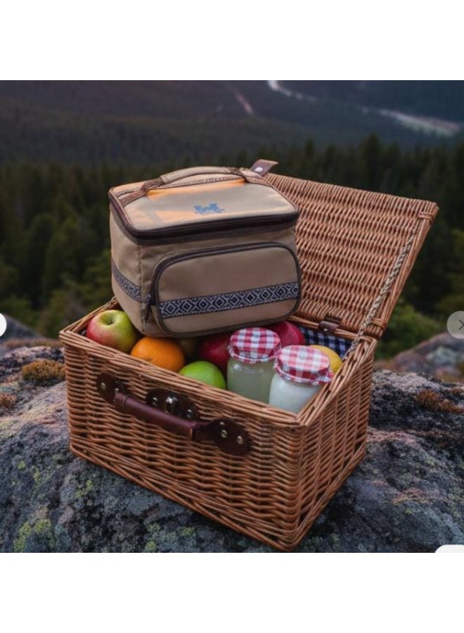 BAB Compact Camping Storage Bag 26×26×17 cm – Khaki Utility Organizer for Picnic, Hiking & Outdoor Accessories - Image 2