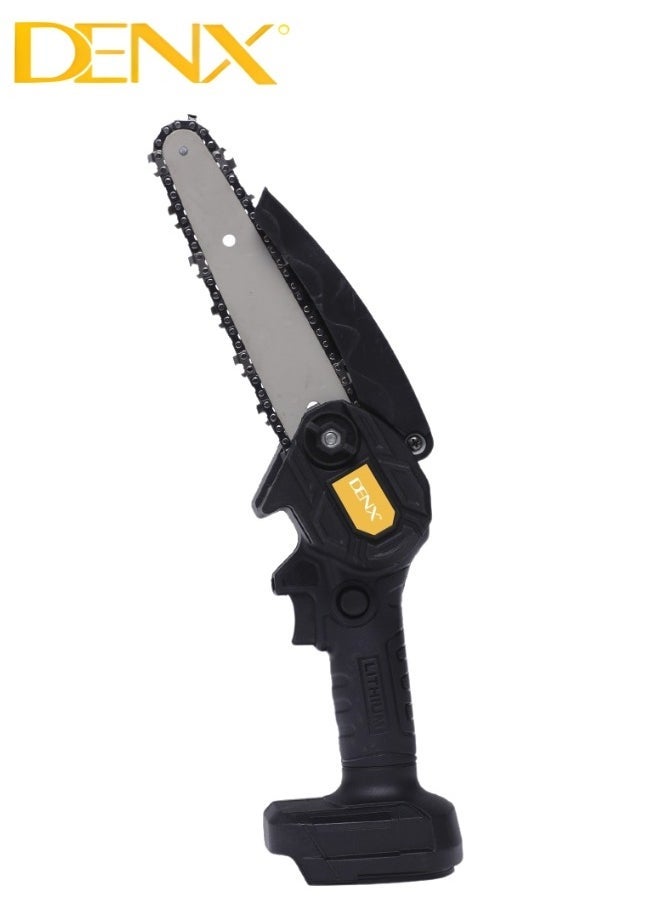 Denx Portable Chainsaw, Rechargeable Lithium Battery, One Hand Use, Cordless Electric Saw For Wood Cutting, Lithium Battery Capacity 3C 1300 | 2400 R /Min | 500 Watts - Image 2