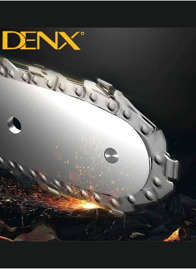 Denx Portable Chainsaw, Rechargeable Lithium Battery, One Hand Use, Cordless Electric Saw For Wood Cutting, Lithium Battery Capacity 3C 1300 | 2400 R /Min | 500 Watts - Image 5