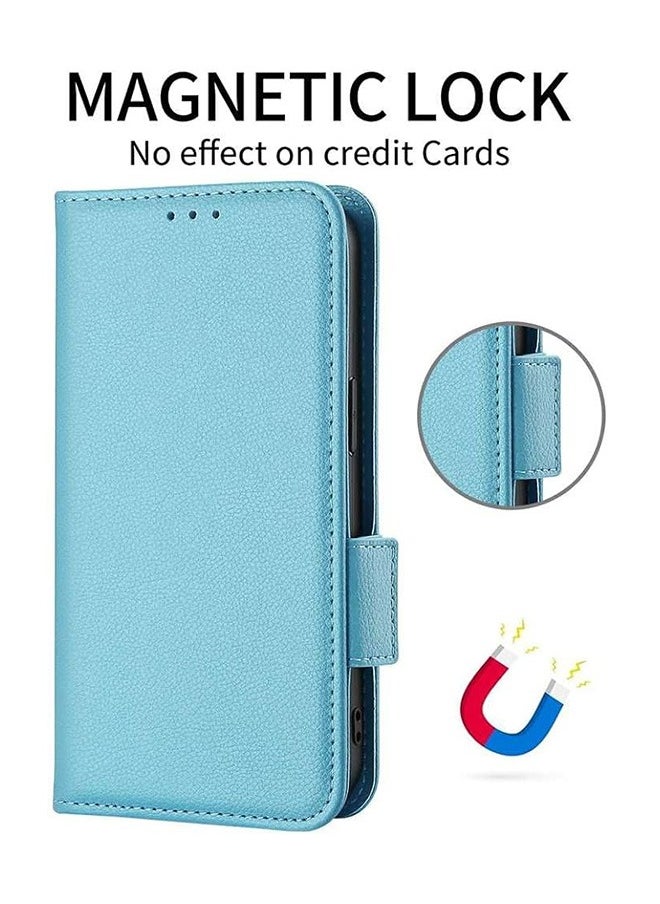 ماركة غير محددة حالة الهاتف المحمول متوافق مع oppo رينو 10 برو / رينو 10 5G ، والجلود صدفي مع فتحة بطاقة ، محفظة تصميم ، يمكن أن يقف صدفي ، حماية ضد السقوط ، الأزرق  - Image 4