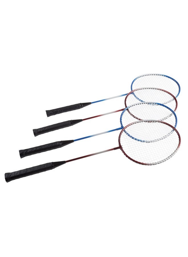 Hey! Play! Badminton Set Complete Outdoor Yard Game with 4 Racquets, Net with Poles, 3 Shuttlecocks and Carrying Case for Kids and Adults, Multi-Player - Image 2