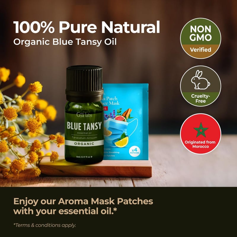 Gya Labs Blue Tansy Essential Oil - 0.17 Fl Oz - for Hair, Skin, Diffuser, Aromatherapy & DIY Candle Making Scent - Image 2