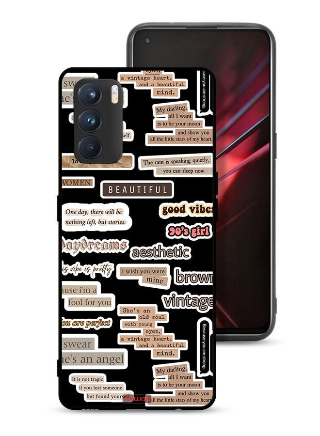 Oppo K9 Pro Protective Case Cover Beautiful Quotes Stickers