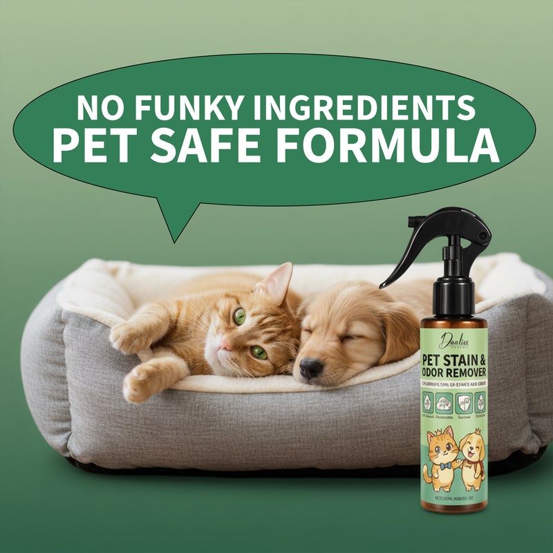 Danliss Pet Stain & Odor Remover, Universal for Cats and Dogs,    120ml - Image 3
