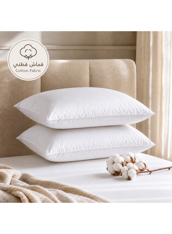Set of 2 luxury Hotel Sleeping Pillows with 233 Thread Count Cotton Fabric – Sizes 50×90 cm - Image 1