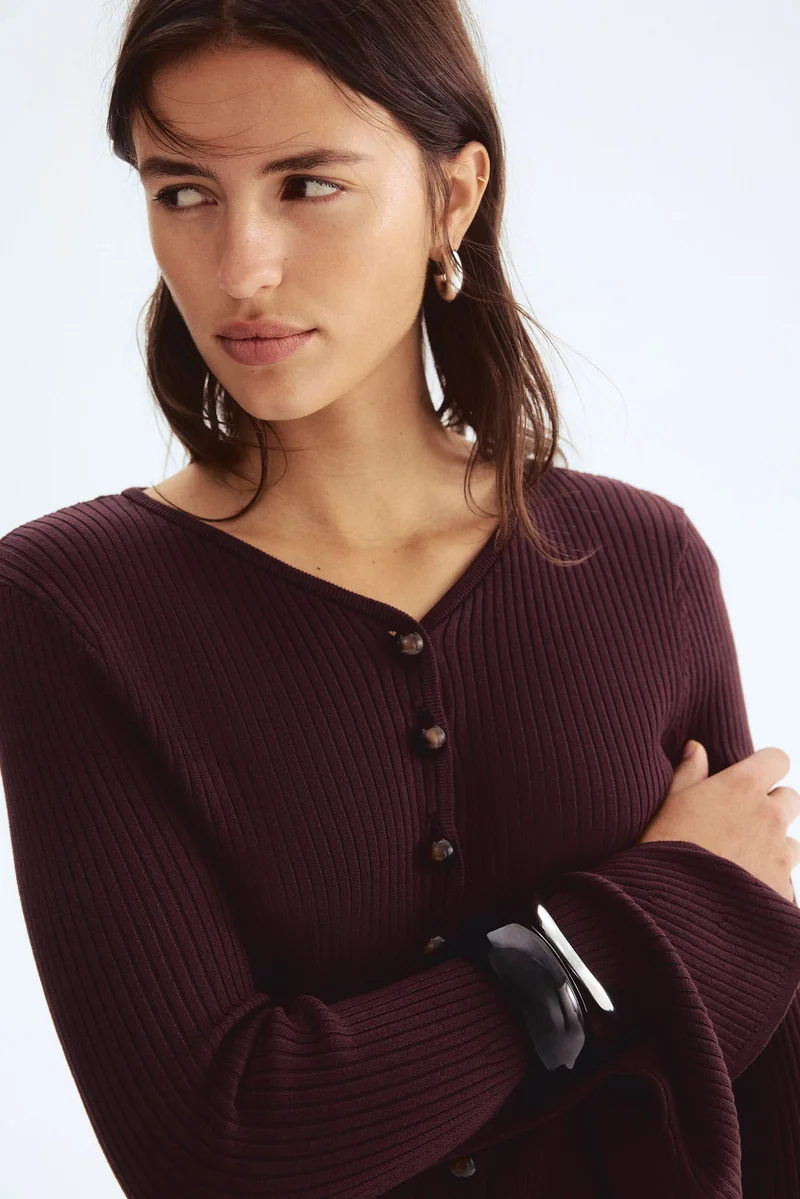 H&M Rib-knit cardigan