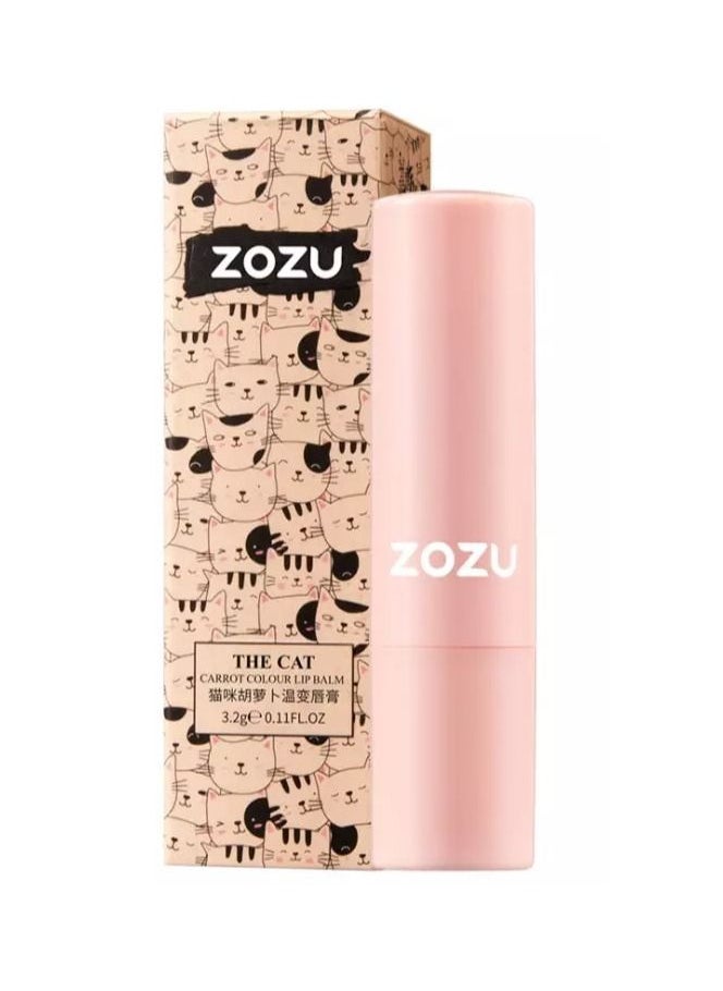 Zozu Carrot Color Lipstick & Moisturizer With Cat Claw Design 3.2 g To Care For Lips And Give A Natural & Sexy Look  - Image 1