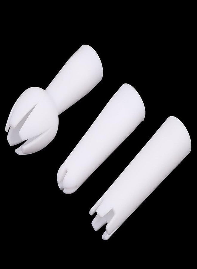 Tnyvm 3Pcs White Set Whip Cream Dispenser Head Whipped Nozzle Mounting Mouth Base Tips Dinning Bar Whip Special Head Cream Chargers and Whippers - Image 1