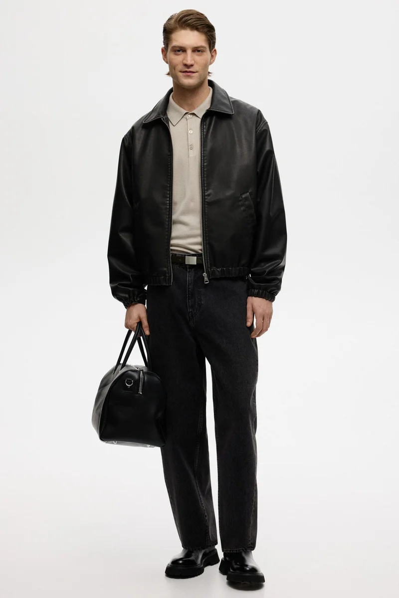 H&M Regular Fit Fine-knit polo shirt