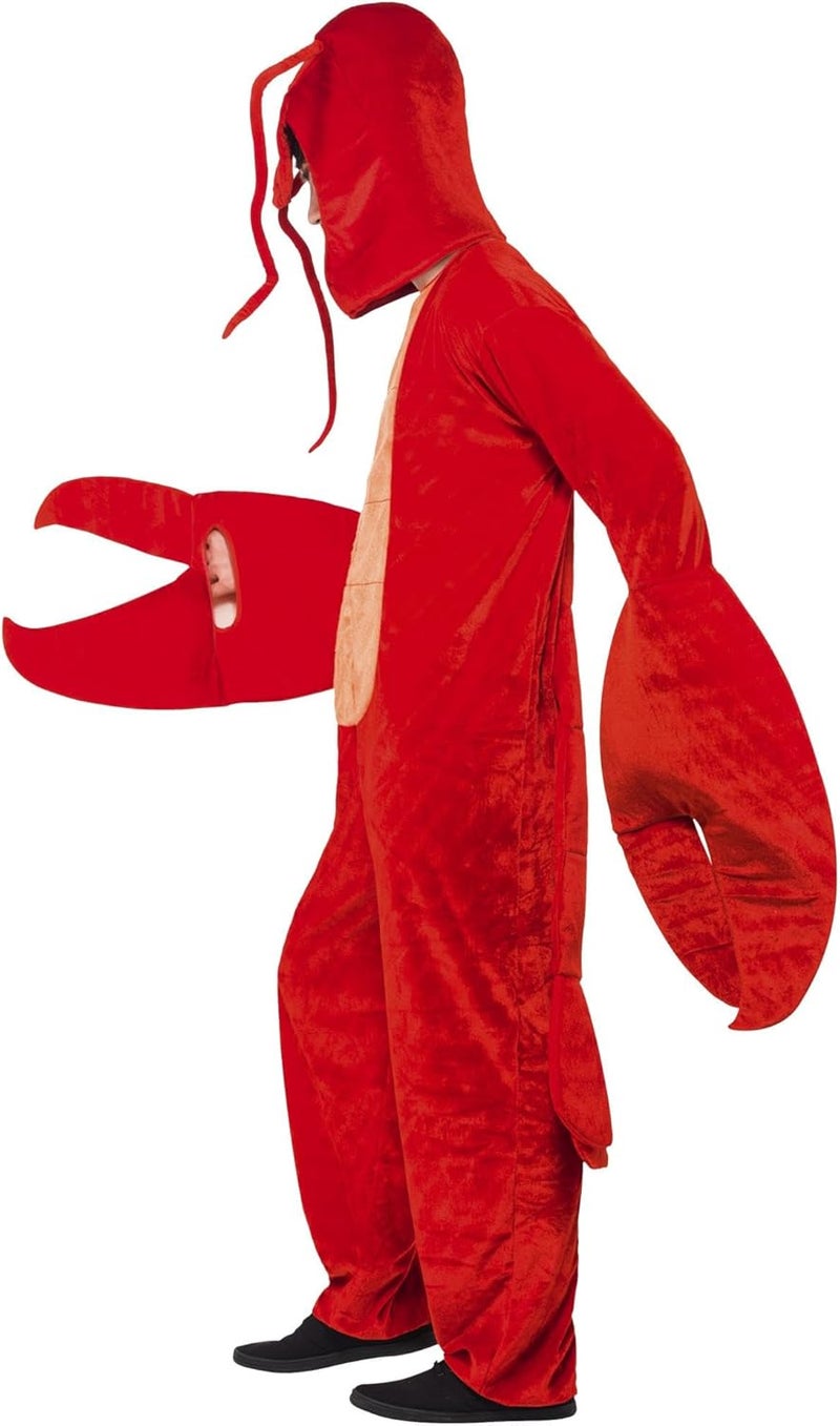 Smiffys زي سميفيس للرجال على شكل جراد البحر مع بدلة وغطاء رأس - Image 2