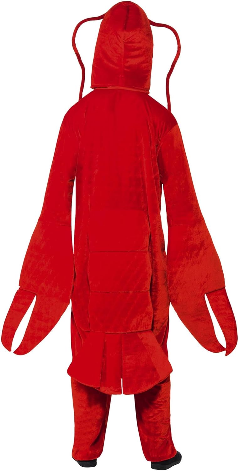 Smiffys زي سميفيس للرجال على شكل جراد البحر مع بدلة وغطاء رأس - Image 3