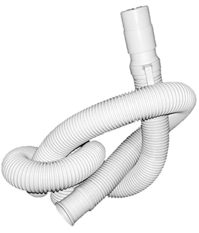 MLD 2 meter washing machine Flexible drain drainage Waste Water Outlet long plastic Hose Pipe Extension Pipe Fully & Semi Automatic Extension Pipe - Image 1
