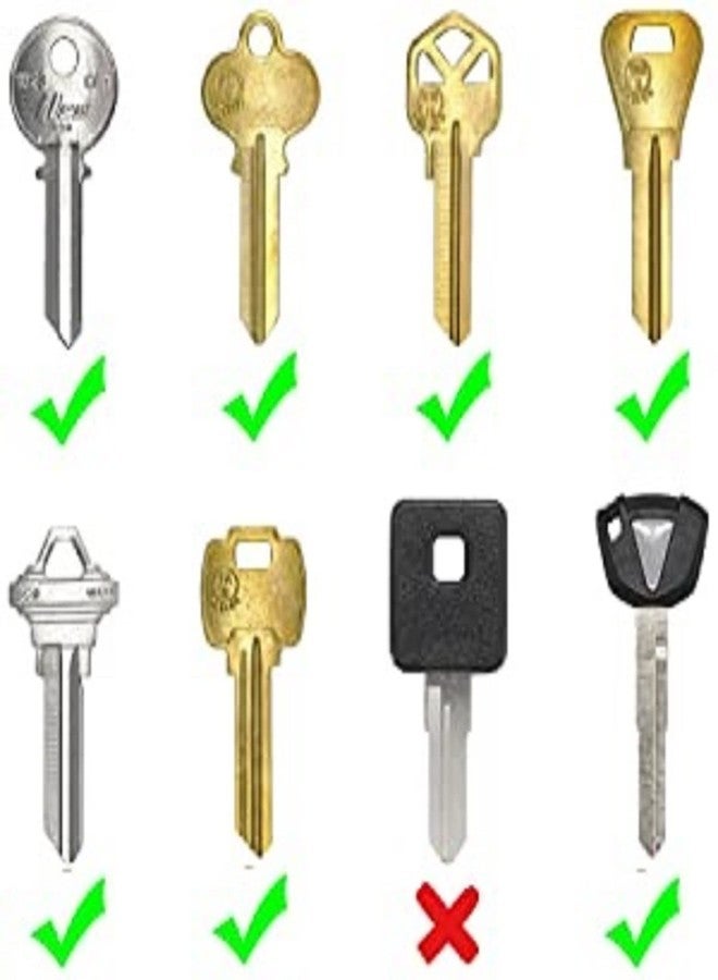 LABEL-LABEL-KEY-CAPS Label-Label Color-Coded Key Cap Covers + Free Key-Chain & Writable ID Tags - Stretchy Rubbery Fit for Most Keys (8 Pack Multicolor) - Image 2
