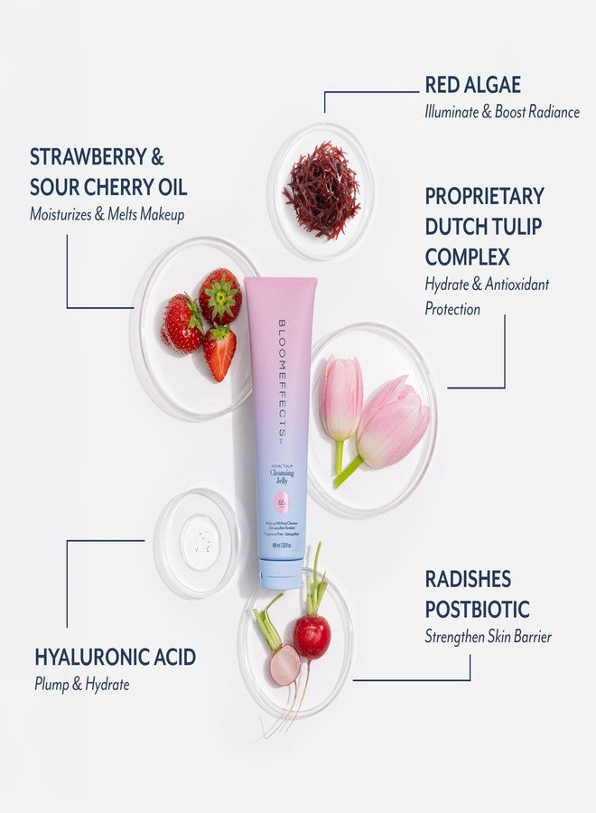 Bloomeffects - Royal Tulip Cleansing Jelly | Makeup Melting Cleanser | Hydrate, Strengthen, Cleanse Without Stripping | Clean, Conscious Beauty | Leaping Bunny Certified (100 ml | 3.5 fl oz - Image 4