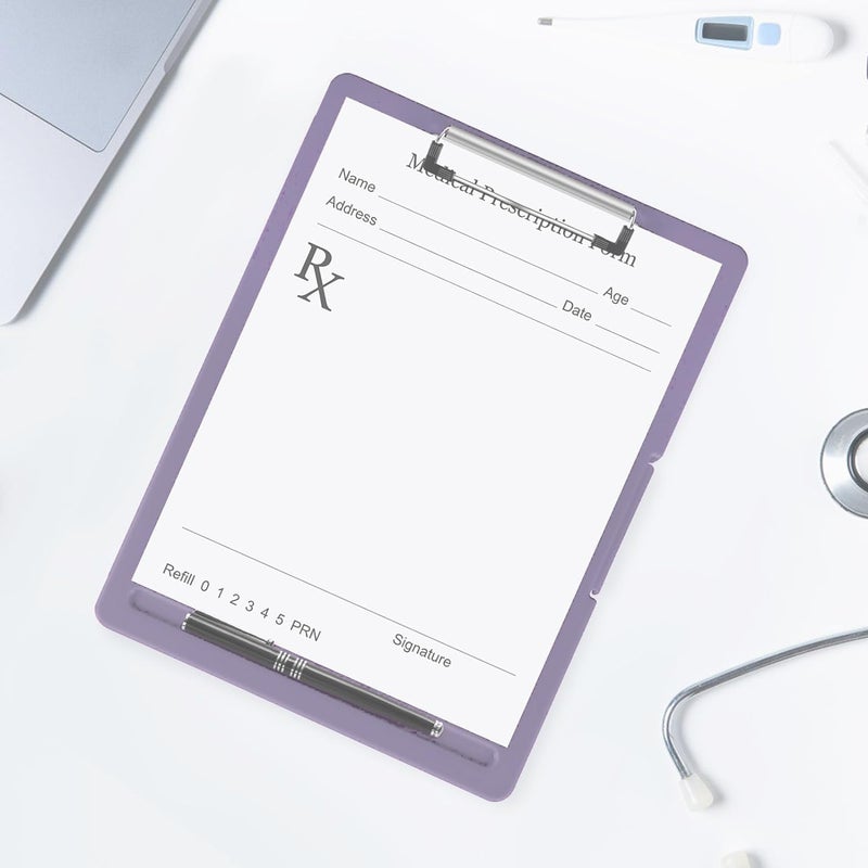 oddpod ™ Sleek A4 Clip Pad with Side-Opening/Clipboard with Storage Case for Paper and Document Storage 1233 (Mauve) - Image 5