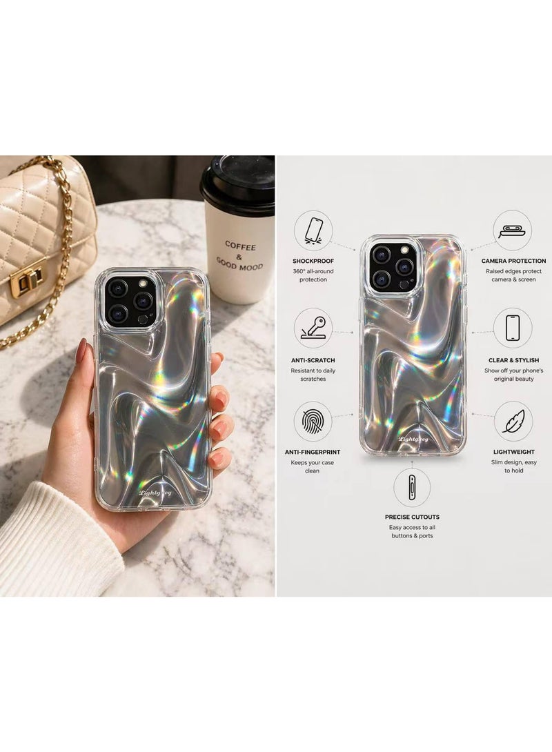 Ecosystem Luxury Case for iPhone 16 Pro Max Shockproof Protective Cover, Stylish Iridescent Design, Camera Protection, Lightweight Slim Case - Image 2