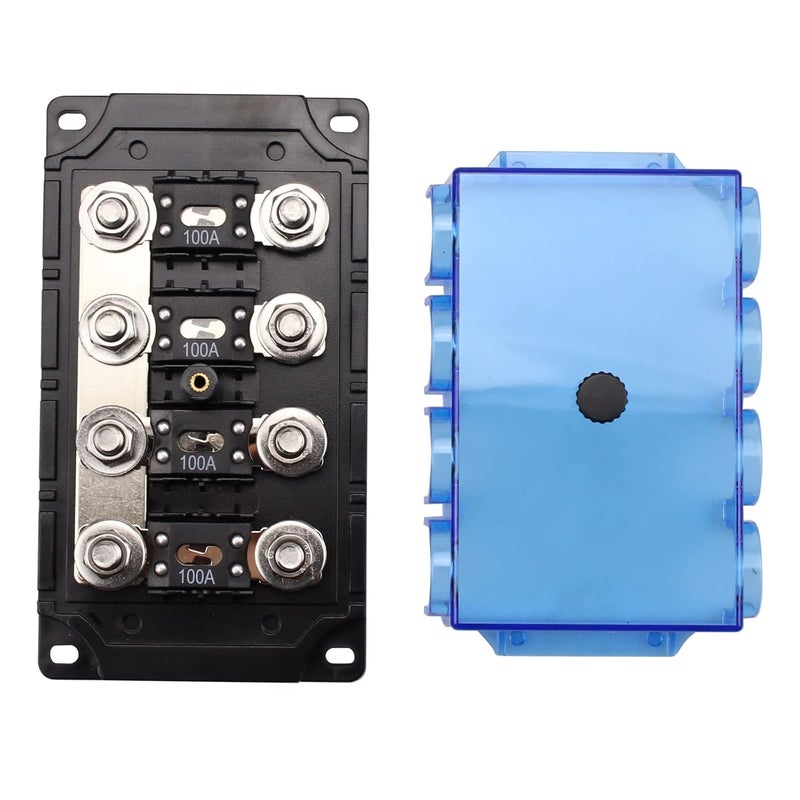 VOZINMOST 4-Way MEGA/AMG Fuse Holder with 4 PCS ANM Bolt-on Fuse 100A for Cars - Image 4