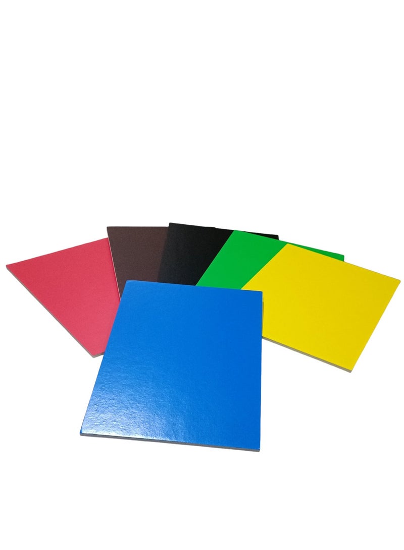 6-Piece A4 Foam Board Multi Color 0.5 mmThickness - Image 1