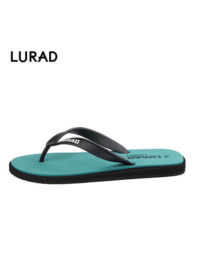 Lurad Men's Summer Fashion Beach Slippers Green 45-46 - Image 5