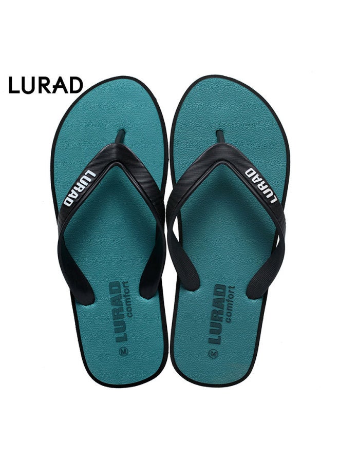 Lurad Men's Summer Fashion Beach Slippers Green 45-46 - Image 3